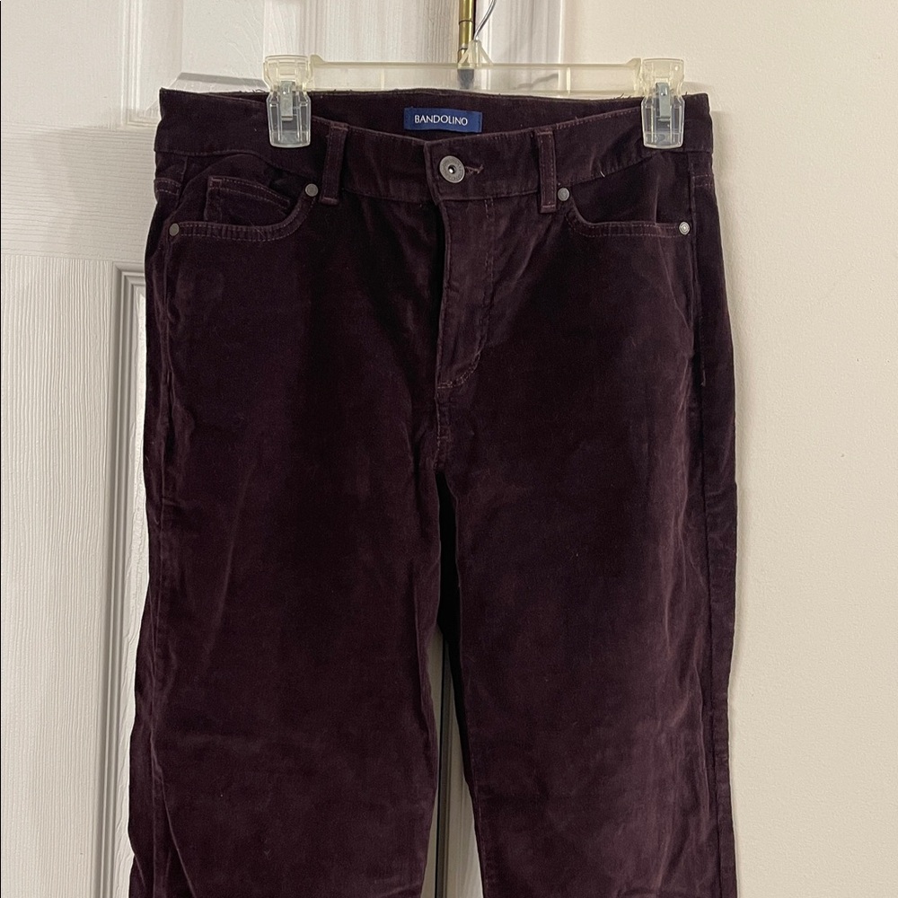 Bandolino Men's Corduroy Pants in Dark Plum